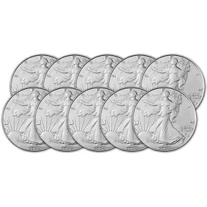 2024 (P) アメリカン シルバー イーグル スター プライベート 1 オンス $1 - BU - 10 10 コイン 183,700円