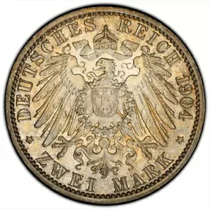1904 リューベック 2 マーク PCGS MS65 トーン|WORLD RESOURCE【KING店】