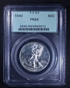 1940 ウォーキング リバティ ハーフダラー - 50c PCGS PR64 - プルーフ - OGH- オールド グリーン ホルダー｜WORLD RESOURCE【KING店】