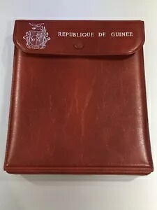 1970 ギニア共和国「古代エジプト」500 フラン銀貨 7 枚プルーフ セット