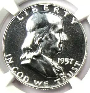 1957 プルーフ フランクリン ハーフダラー 50C コイン - NGC PR69 (PF69) - 685 ドル相当!|WORLD RESOURCE【KING店】