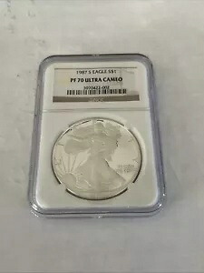 1987 S プルーフ シルバー イーグル NGC PF70 ウルトラ カメオ｜WORLD RESOURCE【KING店】