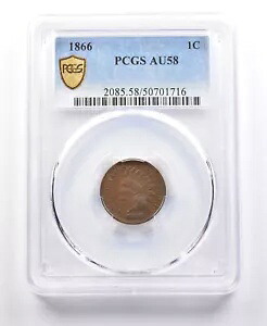 1866 インディアンヘッドセント AU58 PCGS *2147|WORLD RESOURCE【KING店】