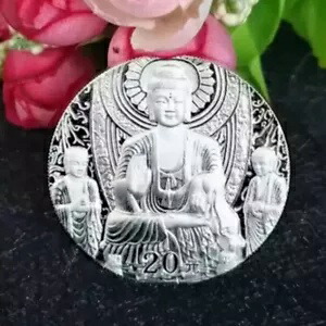 2002 中国 20 元銀貨中国洞窟芸術龍門銀貨 2OZ