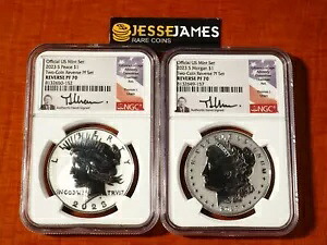 2023 S リバース プルーフ シルバー ピース & モーガン ドル NGC PF70 トーマス ウラム サイン入り｜WORLD RESOURCE【KING店】 179,300円