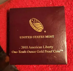 2018-W アメリカン リバティ 1/10 オンス .9999 ゴールド $5 プルーフ コイン、OGP イーグル付き｜WORLD RESOURCE【KING店】