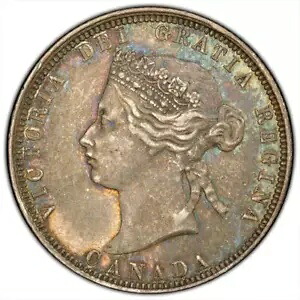 1870 カナダ 25c PCGS AU53