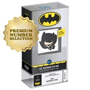 BATMAN? FLYING プレミアム ナンバー ちび 1 オンス シルバー コイン $2 ニウエ 2021｜WORLD RESOURCE【KING店】