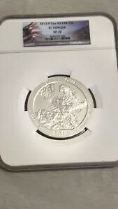2012-P シルバー 5 オンス ATB エル ユンケ SP-70 NGC