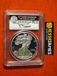 2001 W プルーフ シルバー イーグル PCGS PR70 DCAM ジョン メルカンティ 手書き ブラック ラベル