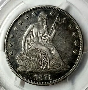 CHOICE 1871 シーテッド リバティ ハーフダラー 50C PCGS XF-45 GS 希少なハイグレード!!!｜WORLD RESOURCE【KING店】