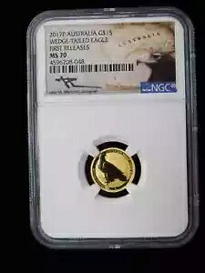2017P オーストラリアオナガワシ 1/10th ゴールド - NGC MS70 1st リリース メルカンティ|WORLD RESOURCE【KING店】