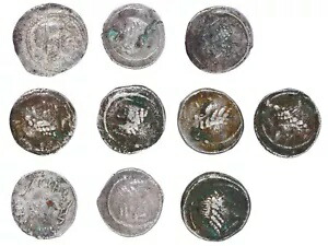 南アラビアの古代ヒムヤル王国フェリックス、小さな銀貨ロット