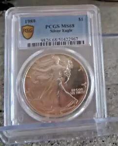 1989年 1オンスシルバー アメリカン イーグル ドル/ウォーキング リバティ~PCGS MS68｜WORLD RESOURCE【KING店】
