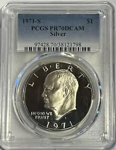 1971-S シルバー アイゼンハワー IKE ドル PCGS PR70DCAM｜WORLD RESOURCE【KING店】 161,700円
