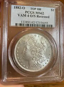 1882-O VAM-4 O/S 凹型 PCGS MS62 モーガン シルバー ダラー **希少品種**｜WORLD RESOURCE【KING店】