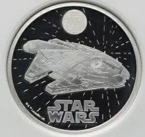 2 オンス NGC PF70 2024 スター ウォーズ ミレニアム ファルコン、イギリス プルーフ シルバー コイン｜WORLD RESOURCE【KING店】