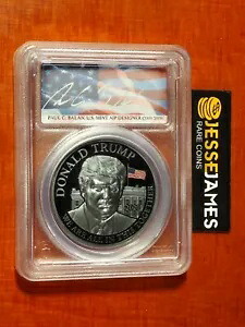 2020 カメルーン ブラック プルーフ シルバー ドナルド トランプ PCGS PR70 DCAM HR 1 オンス .999 POP 20｜WORLD RESOURCE【KING店】