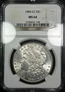 1884-CC $1 モルガン シルバー ダラー、NGC MS64。素敵なコイン！｜WORLD RESOURCE【KING店】