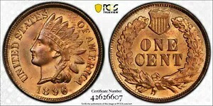 1896 PCGS MS65RB インディアン ヘッド セント ゴールド シールド 203,500円
