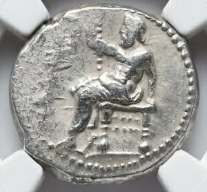 セレウコス 1 世 ニカトル セレウコス王国 312-281 BC シルバー スターター ライオン コイン NGC Ch VF