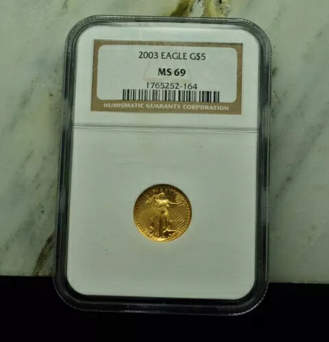 2003 $5 ゴールド アメリカン イーグル NGC MS69
