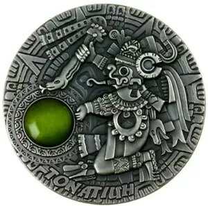 2020 ニウエ $5 SUN GODS TONATIUH 2オンス .999 シルバー コイン - ボックス & COA - 造幣局 500 個画像