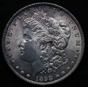 1898 モルガン ドル 1 ドル、米国アメリカ コイン、米国銀貨。 BU条件|WORLD RESOURCE【KING店】