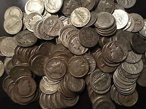 10 オンス バッグ ダイム米国ジャンク銀地金コインすべて 90% 銀 1965 年以前 1 つ!|WORLD RESOURCE【KING店】