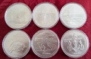 1976年 カナダ モントリオール オリンピック 10ドル 銀貨 1976年モントリオールオリンピック記念10ドル銀貨|カナダ