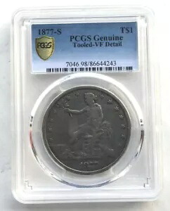 米国 1877-S 貿易ドル PCGS 銀貨｜WORLD RESOURCE【KING店】