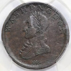 日付なし ワシントン ダブルヘッド コロニアル セント PCGS VF 30