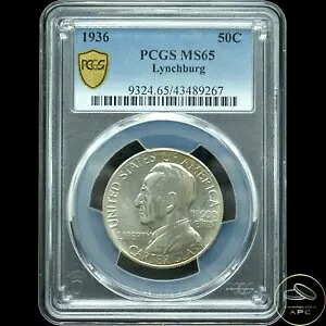 1936 リンチバーグ記念シルバー ハーフダラー PCGS MS65