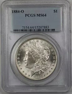 1884-O US モルガン シルバー ダラー 1 ドル コイン PCGS MS-64 (Better) BR3 S｜WORLD RESOURCE【KING店】