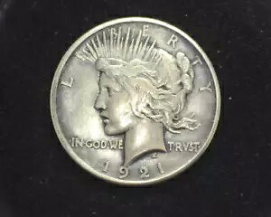 HS&C: 1921 ピース ダラー AU - 米国コイン