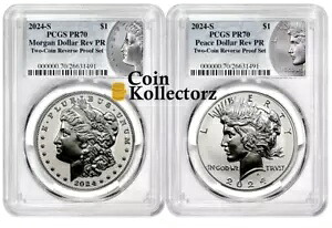 2024 S モーガン & ピース シルバー $1 リバース PCGS PR70 #764