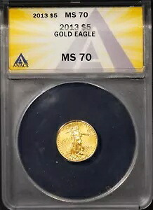 2013 $5 ゴールド イーグル MS 70 ANACS # 7625710 + ボーナス