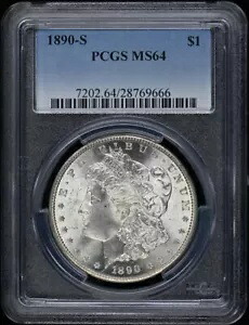 1922-S 1 ドル平和ドル PCGS MS64