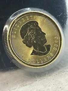 カナダ 2016 $5、1/10 オンス ゴールド メープル リーフ クイーン エリザベス コイン シール付き、0.9999