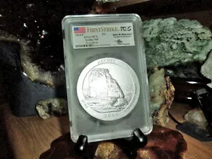 2014-P PCGS F/S SP 70 ARCHES ジョン M. メルカンティ 5 オンスシルバークォーター