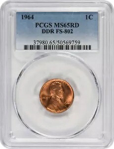 1964 リンカーン セント DDR FS-802 MS65RD PCGS