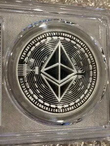 PCGS グレーディング PR68 イーサリアム プルーフ チャド CFA フラン 1 オンス