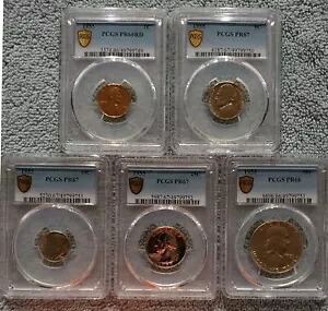 1955 プルーフ セット - PCGS PR66 ～ PR67