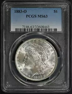 1883-O モルガン ダラー PCGS MS-63 レインボー リバース