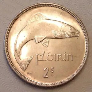 - 1928 アイルランド フロリン / 2 シリング プルーフ - 6001 枚のみ鋳造