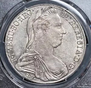 1780年、イタリア、マリア・テレジア。ターラー銀貨 (H36a、1815-28) ミラノ！ PCGS AU55！