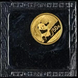 2014 中国 50 元 1/10 オンス パンダ金貨 152,900円