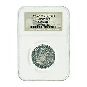 エル カザドール 2 レアレス 1783 MO FF スペイン難破船コイン NGC 認定 素晴らしいディテール 152,350円