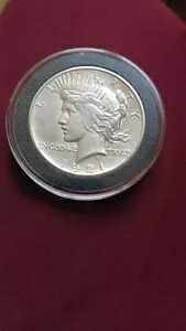 1921 ピース ダラー ハイ レリーフ キー コイン、最高のオファー付き、送料無料 画像を参照
