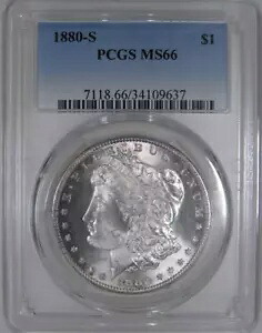 1880 S $1 PCGS MS 66 シルバー モルガン ドル [9637]